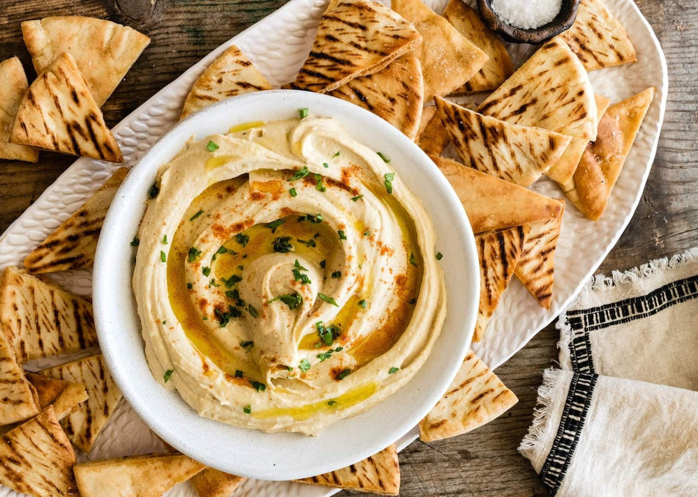 Chickpea hummus with extra creamy